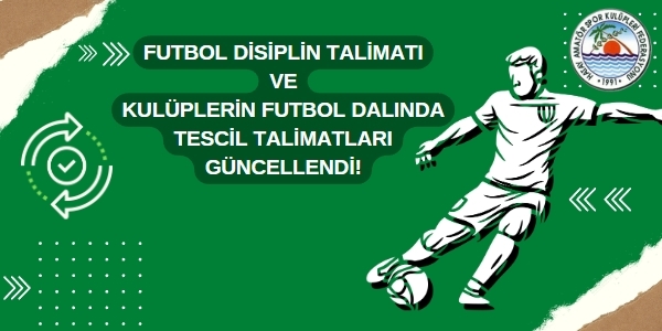 Güncellenen Talimatlar Hakkında Duyuru